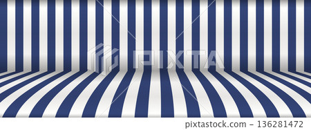 Trendy abstract blue stripes background. Color gradient vector illustration for template, posters, card, banner. Pastel colors simple striped studio backdrop with empty space for your content Trendy abstract blue stripes background. Color gradient vector illustration for template, posters, card, banner. Pastel colors simple striped studio backdrop with empty space for your content 136281472