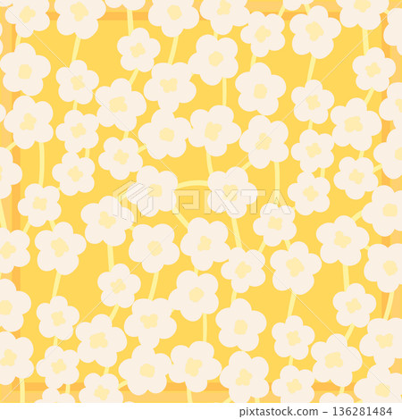 Print for kerchief, bandana, scarf, handkerchief, shawl, neck scarf. Squared pattern with ornament for fabric, textile, silk products. Paisley vector with abstract flowers. Floral folk tracery 136281484