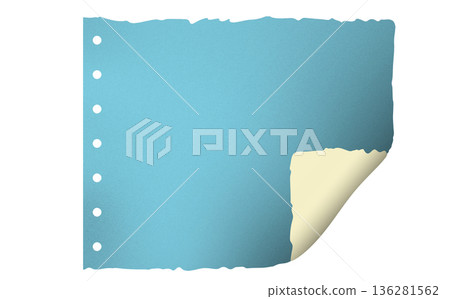 Page curl. Curled color paper. Blank sheet of ripped aged paper bright color corner. Copy space design for text, advertising, poster, wallpaper, backdrop. Printable lined and squared grid paper Page curl. Curled color paper. Blank sheet of ripped aged paper bright color corner. Copy space design for text, advertising, poster, wallpaper, backdrop. Printable lined and squared grid paper 136281562