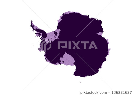 Map of Antarctica, sign silhouette. World Map Globe. Vector Illustration isolated on transparent background. Antarctic continent Map of Antarctica, sign silhouette. World Map Globe. Vector Illustration isolated on transparent background. Antarctic continent 136281627