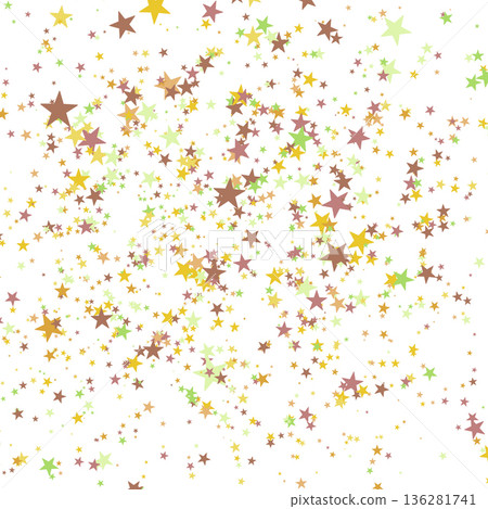 Color stars confetti background. Splash effect banner. Vector abstract illustration with blurred drops of rain for wallpaper, wrapping paper, backdrop, poster, card etc 136281741