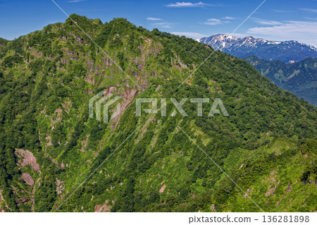 Nishidake and the Hakuba mountain range in the Northern Alps as seen from Happo-Nira, Mt. Togakushi Nishidake and the Hakuba mountain range in the Northern Alps as seen from Happo-Nira, Mt. Togakushi 136281898