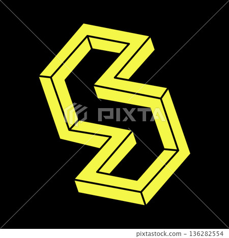Optical illusion object. Impossible shapes logo design. Optical art. Sacred geometry figures. Escher paradox. Optical illusion object. Impossible shapes logo design. Optical art. Sacred geometry figures. Escher paradox. 136282554