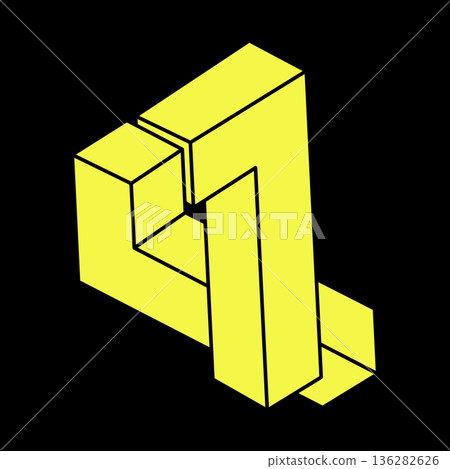 Optical illusion shapes. Optical art objects. Impossible figures. Sacred geometry. Escher style. Optical illusion shapes. Optical art objects. Impossible figures. Sacred geometry. Escher style. 136282626