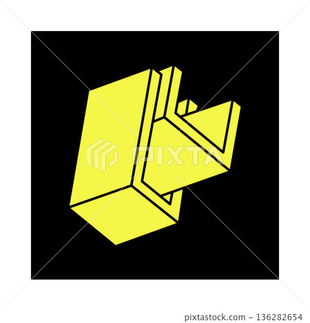 Optical illusion shapes. Optical art objects. Impossible figures. Escher paradox. Geometry. Optical illusion shapes. Optical art objects. Impossible figures. Escher paradox. Geometry. 136282654