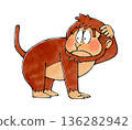 Monkey character 136282942