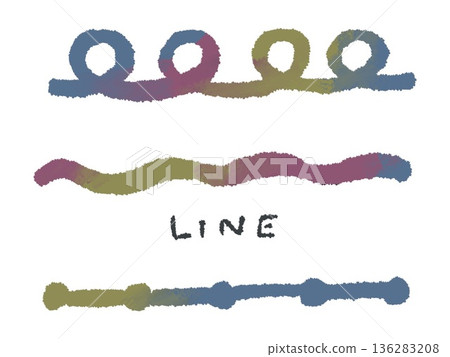 Colorful hand-drawn illustrations and simple lines that are easy to use as icons and symbol marks when designing. 136283208