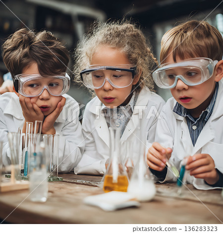 兒童學習科學實驗 136283323