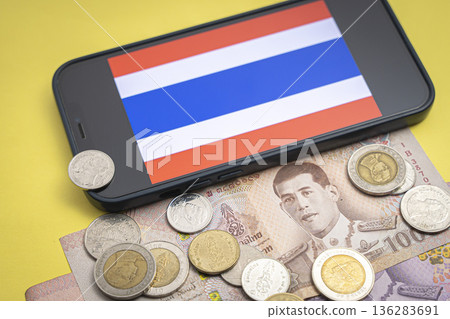 Thai currency Thai baht 136283691