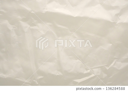 White plastic bag texture background White plastic bag texture background 136284588