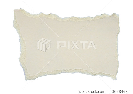 White ripped paper torn edges strips isolated on white background 136284681