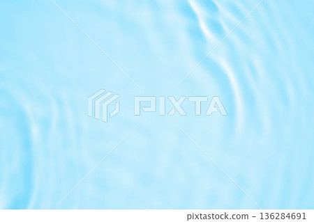 Abstract transparent water shadow surface texture natural ripple on blue background Abstract transparent water shadow surface texture natural ripple on blue background 136284691