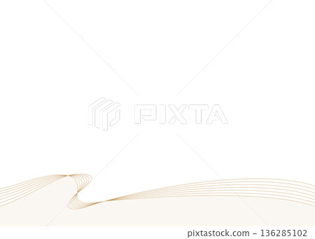 簡約設計框架，波浪，曲線背景 136285102