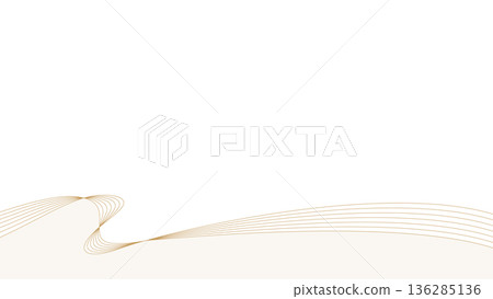 簡約設計邊框，有曲線、波浪和背景，16:9 尺寸 136285136