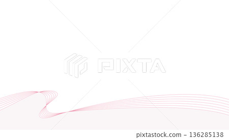 Simple design frame with curves, waves, background, 16:9 size 136285138