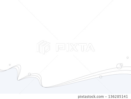 Simple design frame, wave, background of curved lines Simple design frame, wave, background of curved lines 136285141