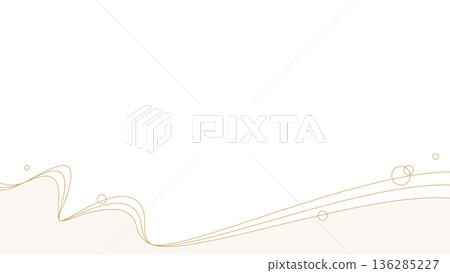 簡約設計邊框，有曲線、波浪和背景，16:9 尺寸 136285227
