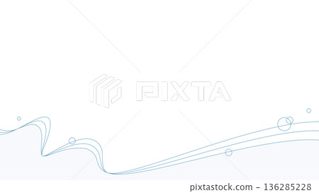 簡約設計邊框，有曲線、波浪和背景，16:9 尺寸 136285228