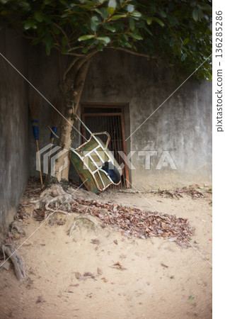 破敗的破舊建築 136285286