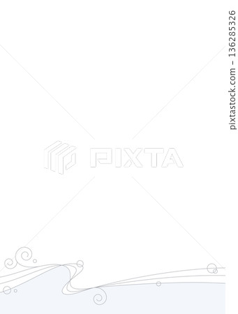 Simple design frame of curved lines, waves, background, portrait orientation Simple design frame of curved lines, waves, background, portrait orientation 136285326