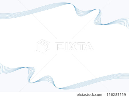簡約設計框架，波浪，曲線背景 136285539