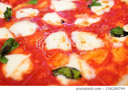 美味的瑪格麗特起司和番茄醬 136286744