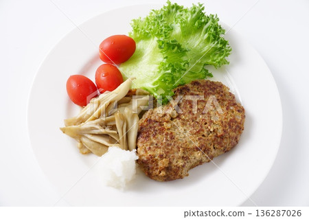 Japanese style hamburger steak Japanese style hamburger steak 136287026