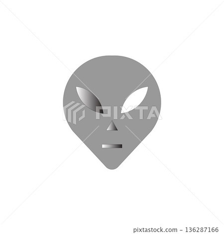 flat icon on white background halloween monster 136287166
