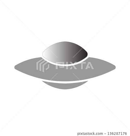 flat in black and white ufology flying design 136287176