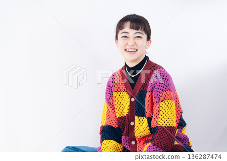 Young woman casual portrait 136287474