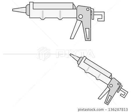 用於建築工程的填縫槍,也用於 DIY 專案中的防水和黏合密封。 用於建築工程的填縫槍,也用於 DIY 專案中的防水和黏合密封。 136287813