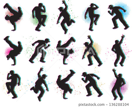 霹靂舞輪廓 136288104