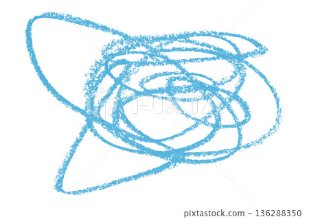 light blue pencil strokes isolated on transparent background 136288350