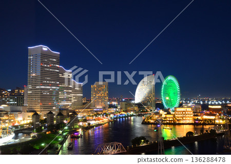 Night view of Minato Mirai from Sakuragicho Washington Hotel Night view of Minato Mirai from Sakuragicho Washington Hotel 136288478