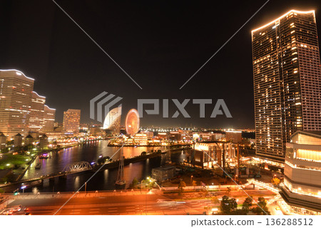 Night view of Minato Mirai from Sakuragicho Washington Hotel Night view of Minato Mirai from Sakuragicho Washington Hotel 136288512