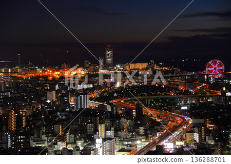 Night view from Art Hotel Osaka Bay Tower Night view from Art Hotel Osaka Bay Tower 136288701