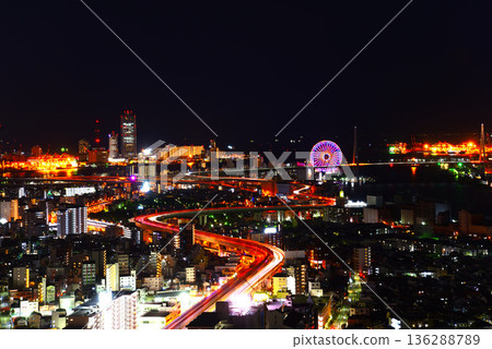 Night view from Art Hotel Osaka Bay Tower Night view from Art Hotel Osaka Bay Tower 136288789