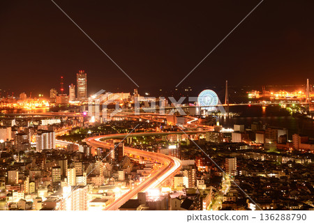 Night view from Art Hotel Osaka Bay Tower Night view from Art Hotel Osaka Bay Tower 136288790