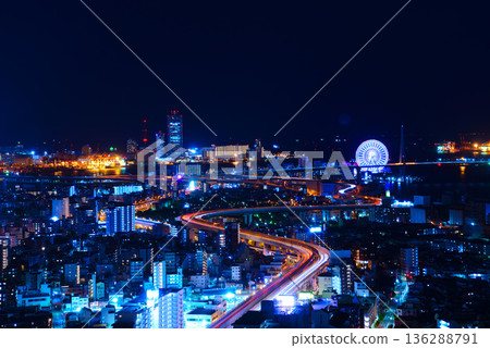 Night view from Art Hotel Osaka Bay Tower 136288791