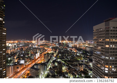 Night view from Art Hotel Osaka Bay Tower Night view from Art Hotel Osaka Bay Tower 136288792