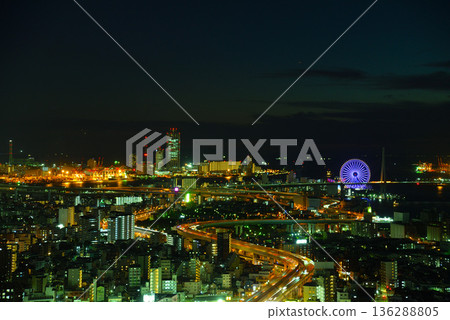 Night view from Art Hotel Osaka Bay Tower Night view from Art Hotel Osaka Bay Tower 136288805