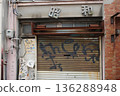 retro red brick building 136288948