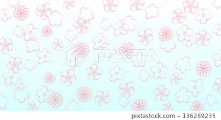 櫻花背景材料插圖 櫻花背景材料插圖 136289235