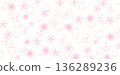 Cherry blossom background material illustration 136289236
