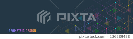 Abstract vector background with a geometric pattern of triangle shapes. Graphic design element Abstract vector background with a geometric pattern of triangle shapes. Graphic design element 136289428
