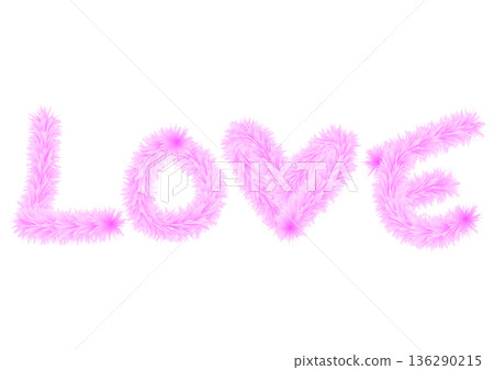 粉紅色毛絨裝飾字母 LOVE 粉紅色毛絨裝飾字母 LOVE 136290215