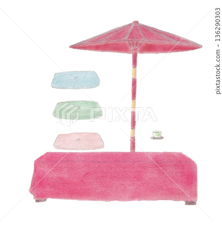 Outdoor tea ceremony set: 3 cushions Outdoor tea ceremony set: 3 cushions 136290303