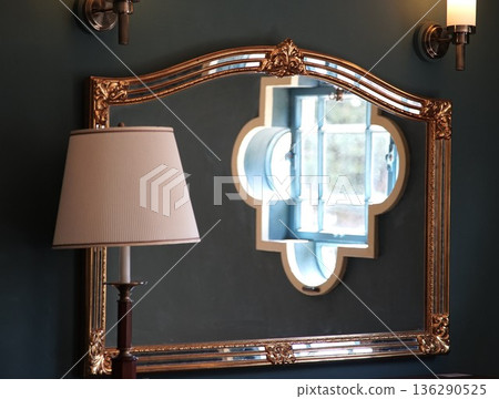 Mirrored window in the room Mirrored window in the room 136290525