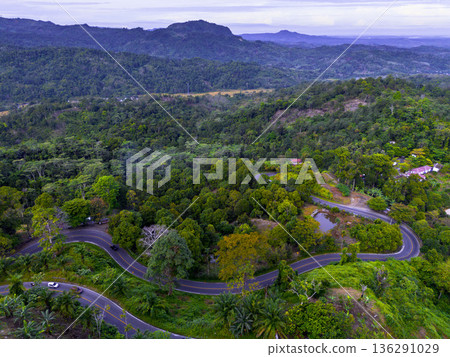 beautiful morning view indonesia panorama landscape beach with beauty color and sky natural light 136291029