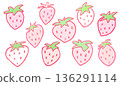 Hand-painted strawberries 136291114